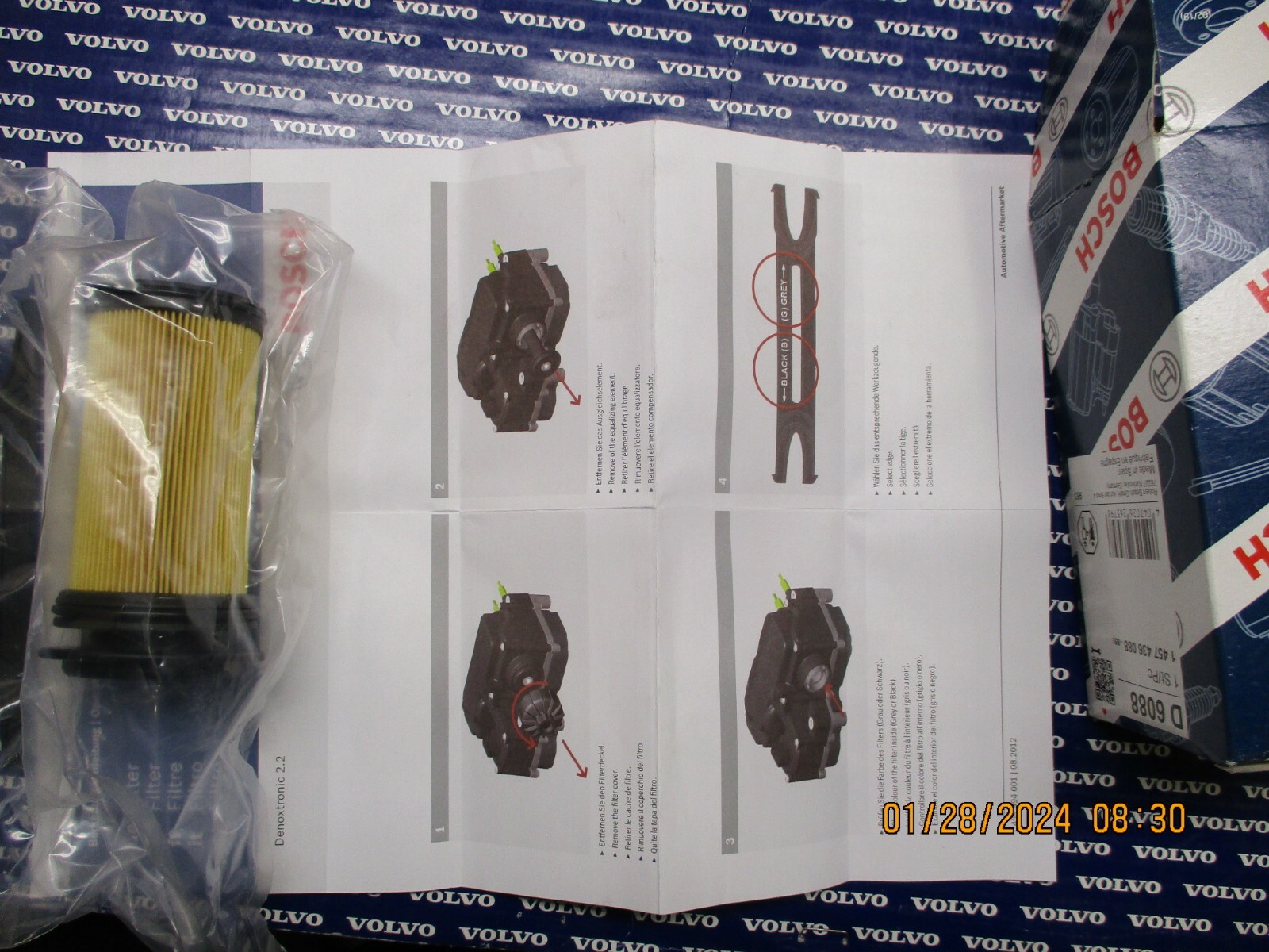 Volvo Mack DEF pump filter 23381562 Genuine Bosch