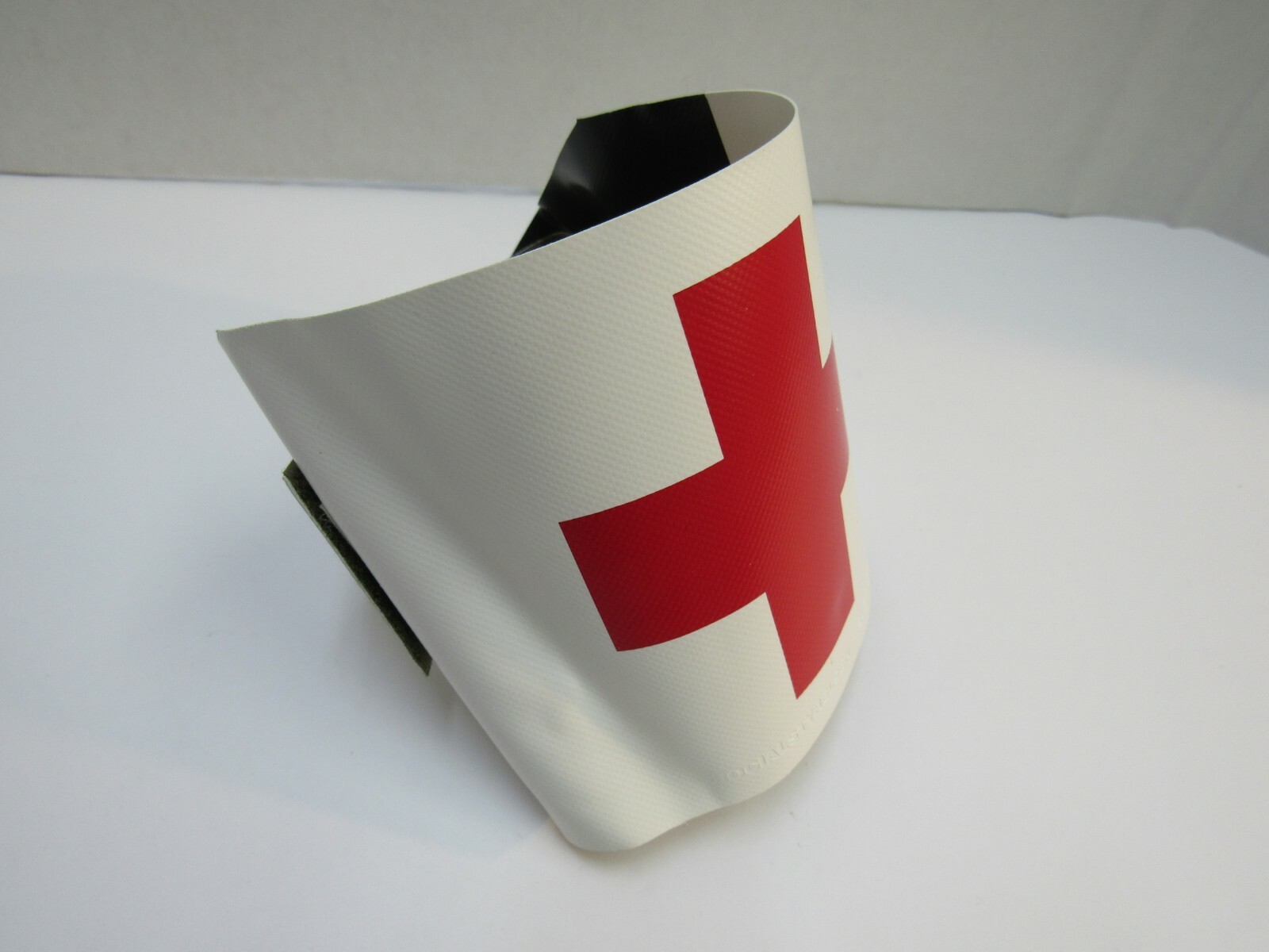 Vintage Swedish Red Cross Armband Medic First Aid OD White Reversible NOS Sweden