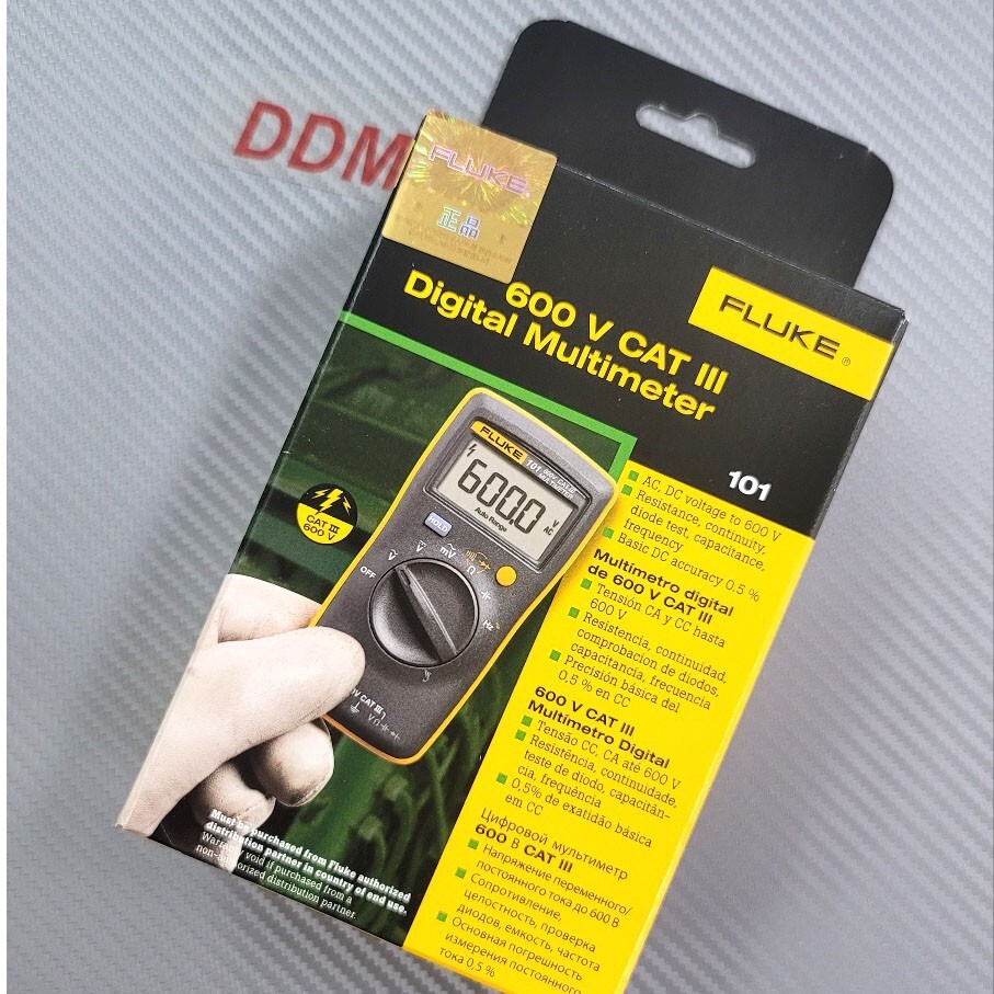 Fluke 101 Basic Digital Multimeter Pocket Portable AC DC Tester