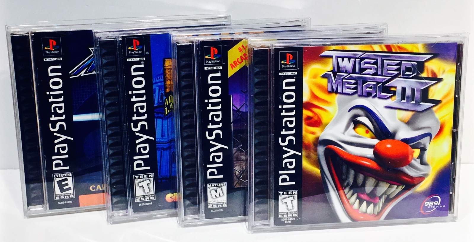 10 Box Protectors for PLAYSTATION 1 PS1 Video Games. Custom Clear Display Cases
