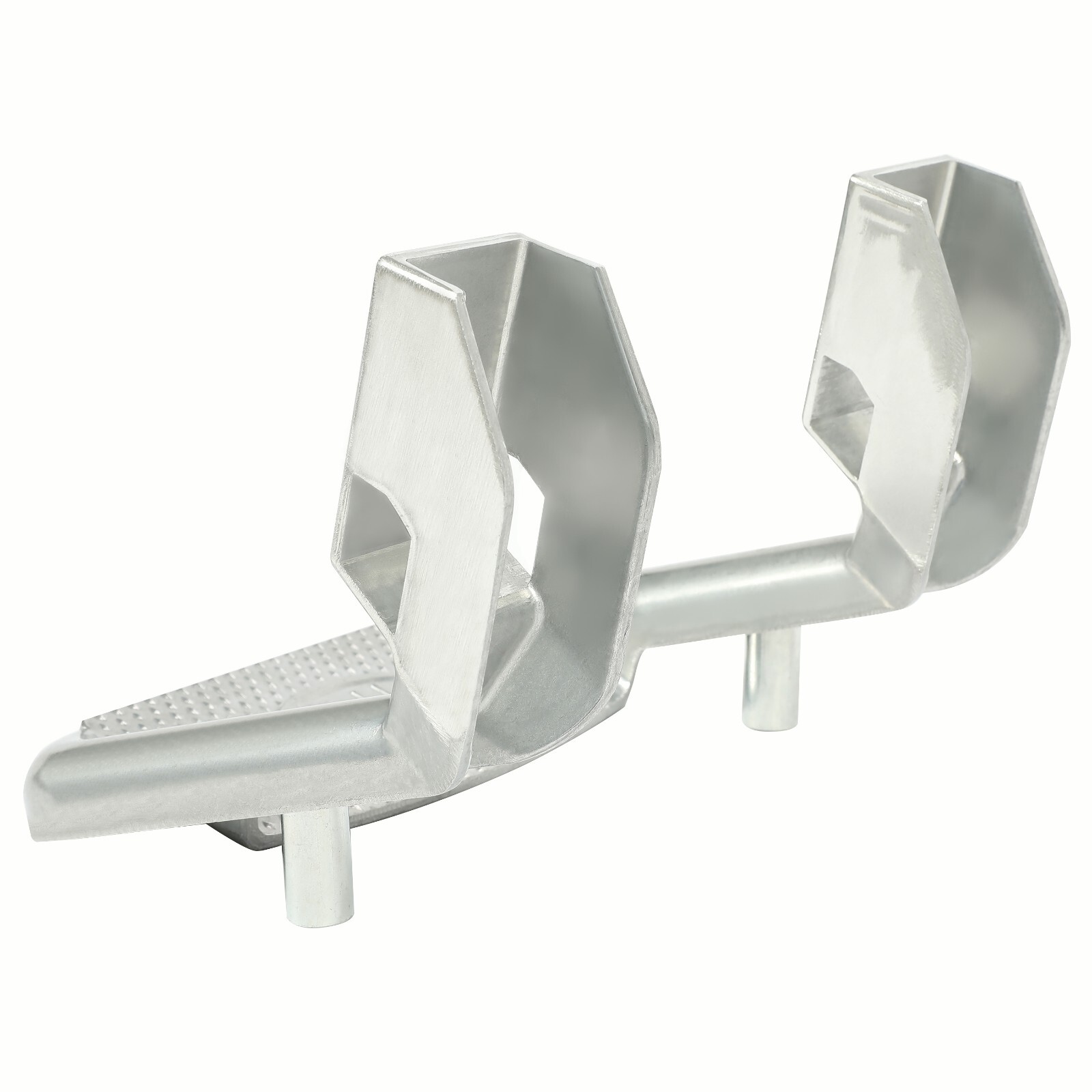 2 Side Steps for Chevy GMC Dodge Ford Toyota Pickup Truck SUVs Polished Aluminum