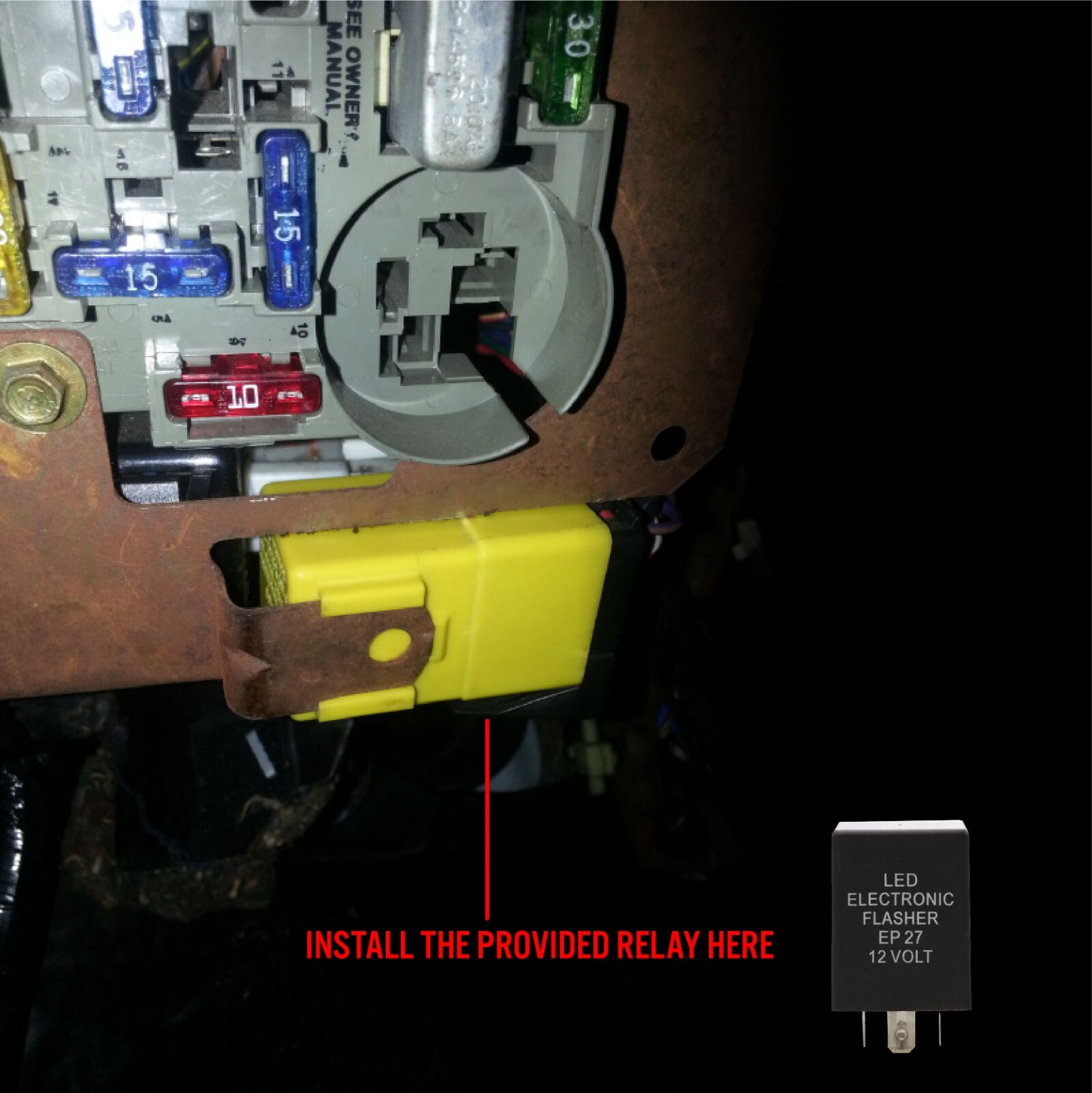 Plug&Play Tail Brake Light Harness +Flasher SEQUENTIAL SIGNAL For 96-04 Mustang