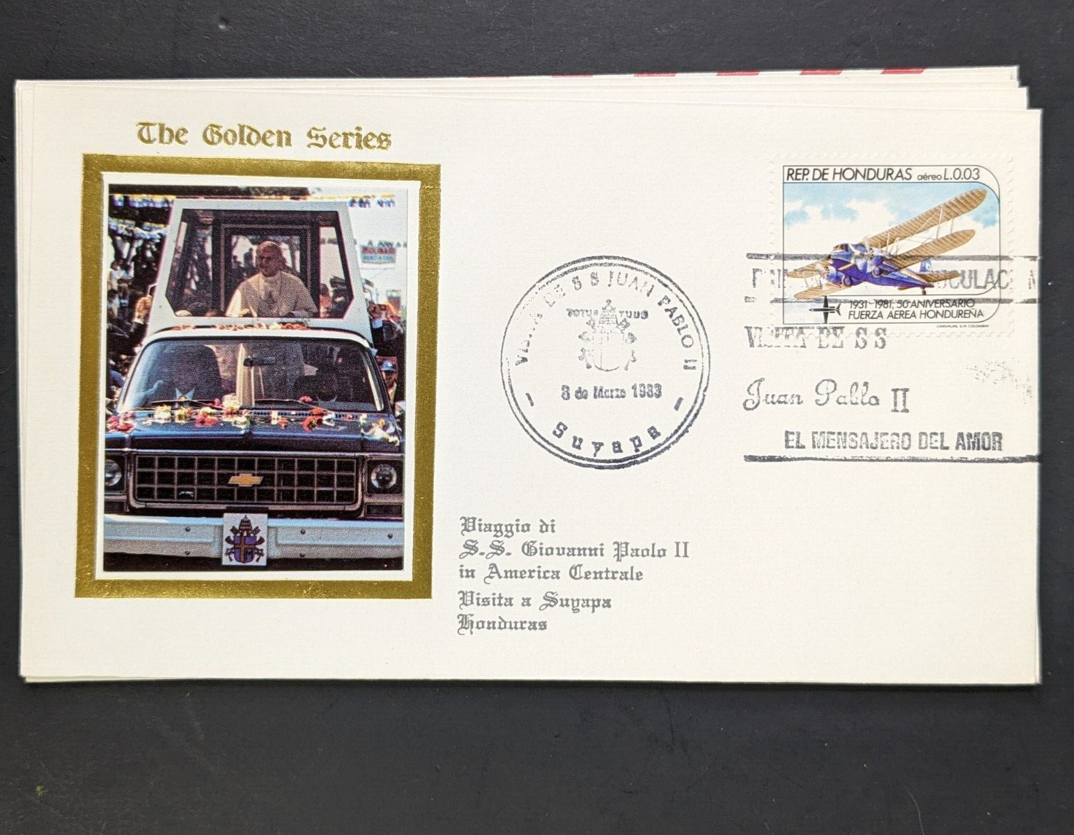 Pope John Paul II, The Golden Series Central America, 17 Covers Plus Stamps