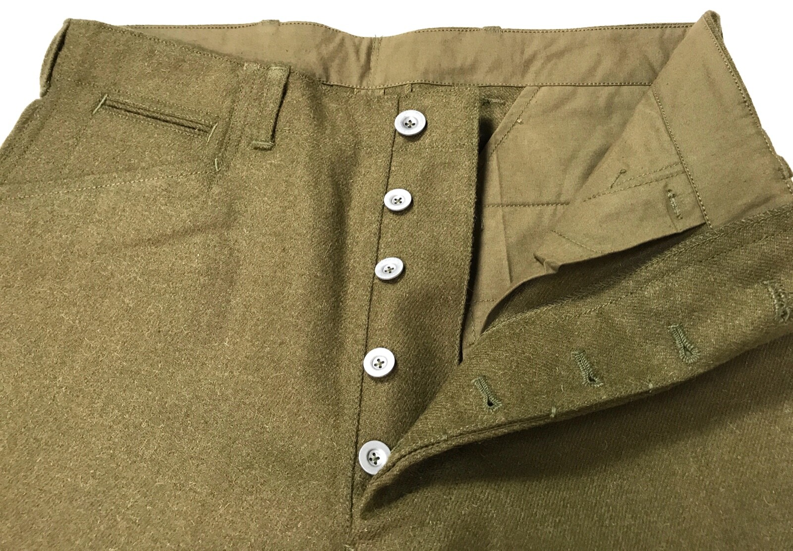 WWI US M1917 WOOL COMBAT FIELD BREECHES TROUSERS- SIZE SMALL 32 WAIST