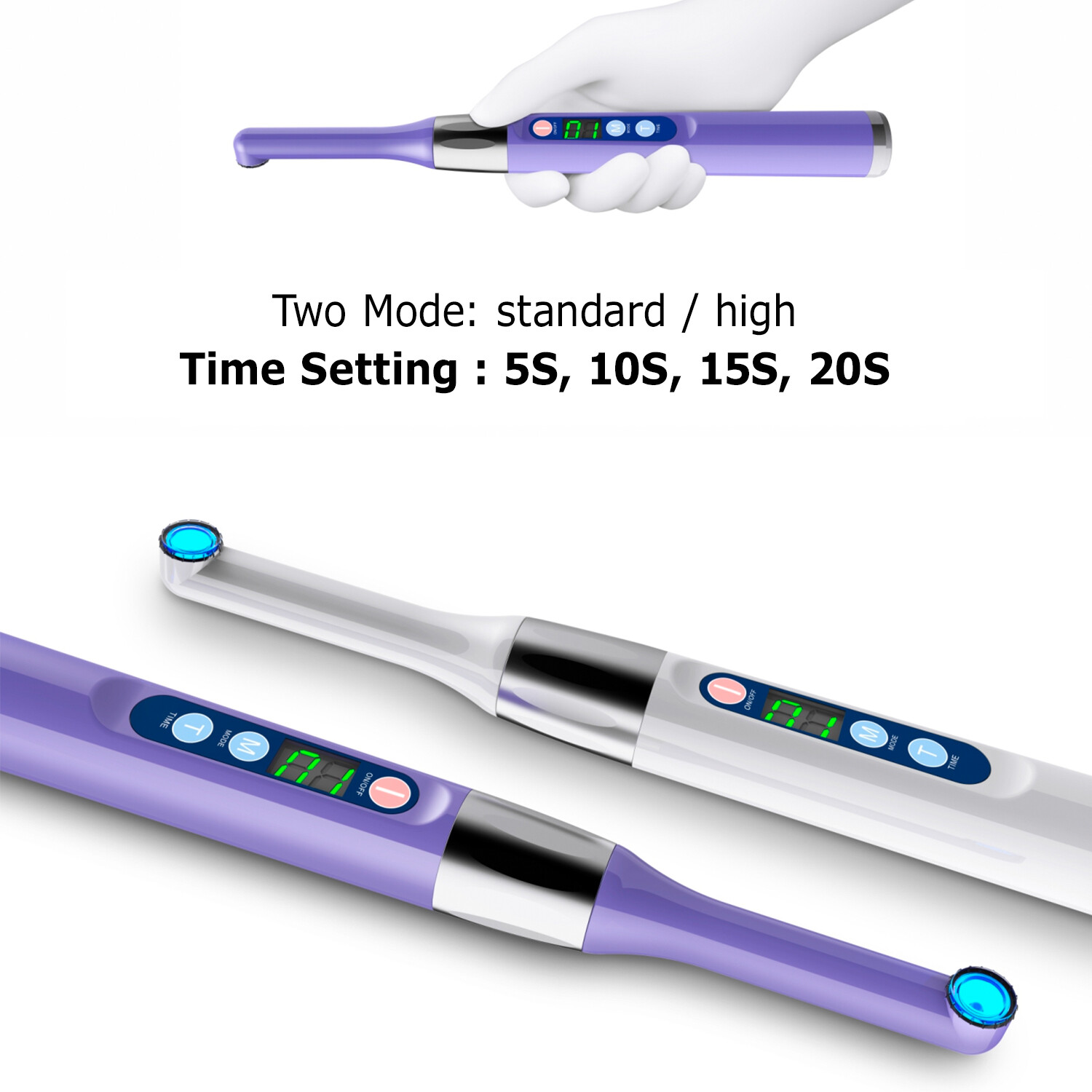 Original Woodpecker Dental ILED Wireless Curing Light Lamp 1 Sec Cure 2500mW/cm2