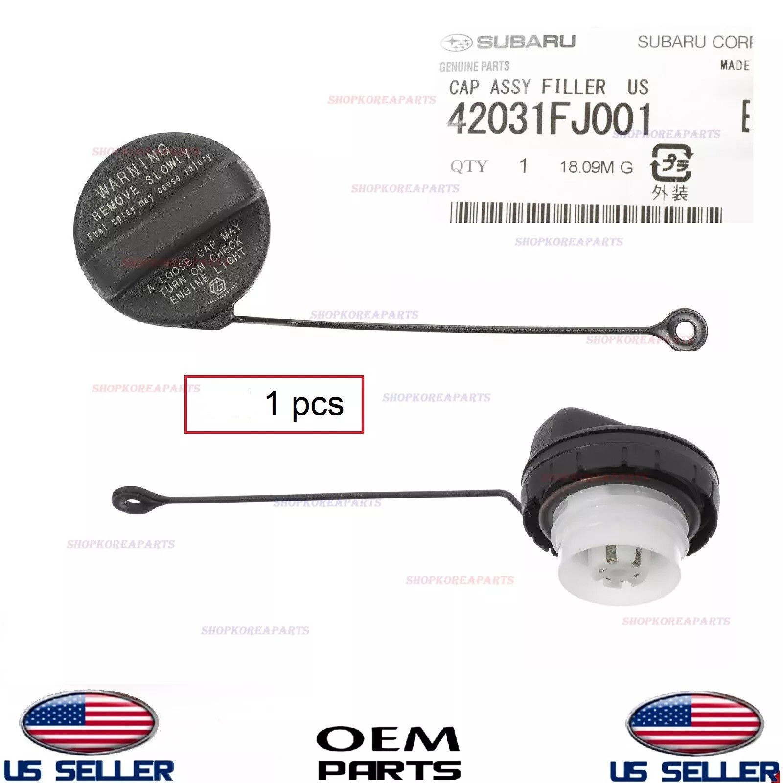 Genuine OEM Fuel Gas Tank Filler Cap Subaru 2012-2024 Subaru *See Compatibility