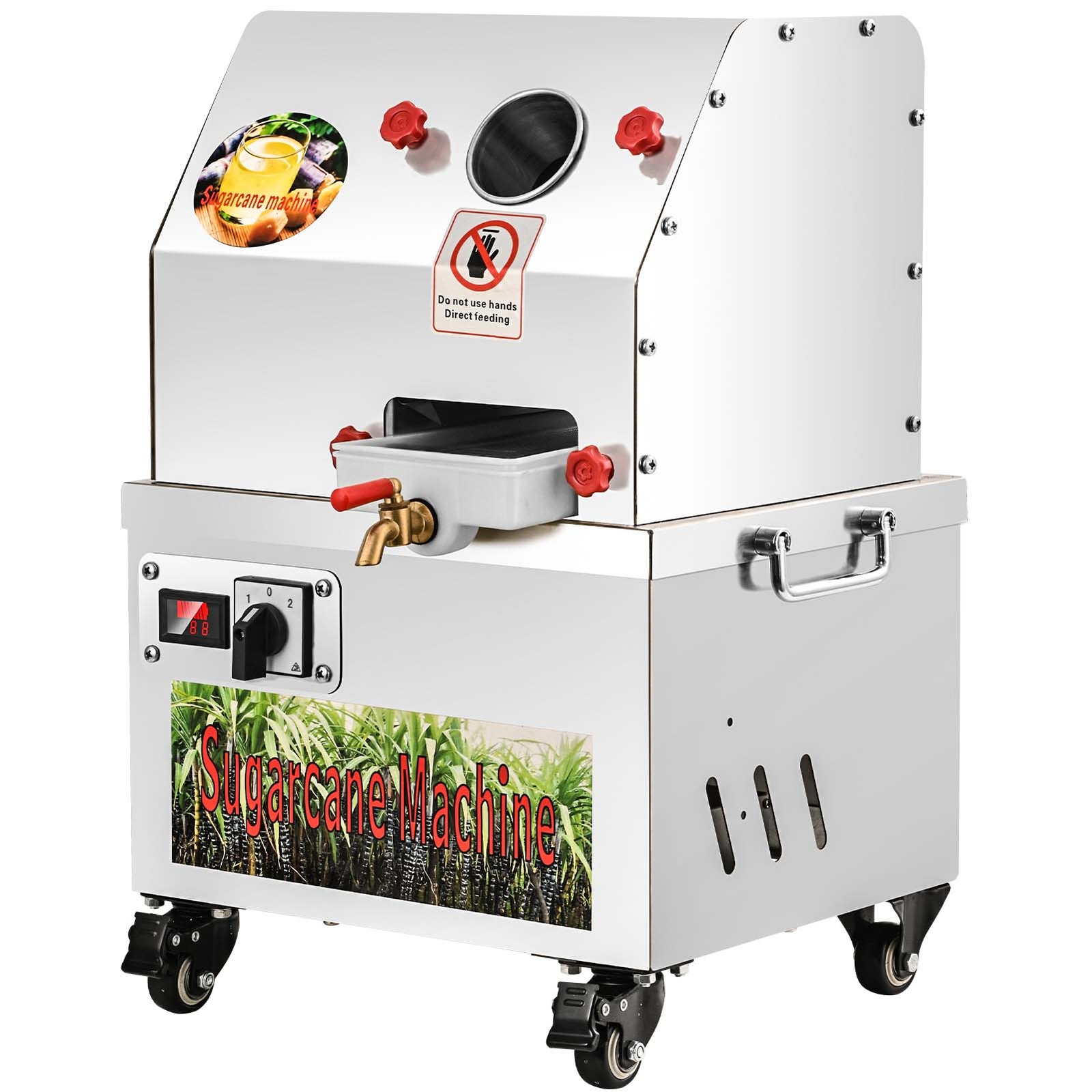 Commercial Sugar Cane Juicer Press Machine 304 Stainless Steel Juicing Machine