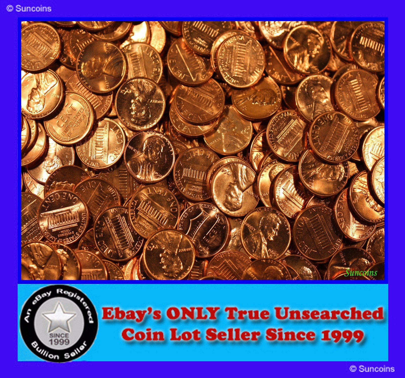 ABSOLUTELY THE BEST UNSEARCHED BU RED LINCOLN CENT DEAL ON EBAY!  Free Shipping