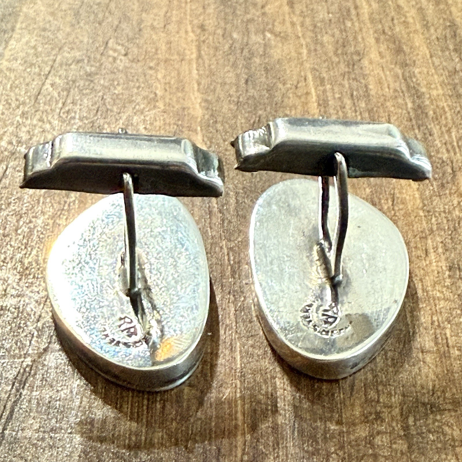Vintage Mexican Sterling Bow Hunter Cufflinks 925