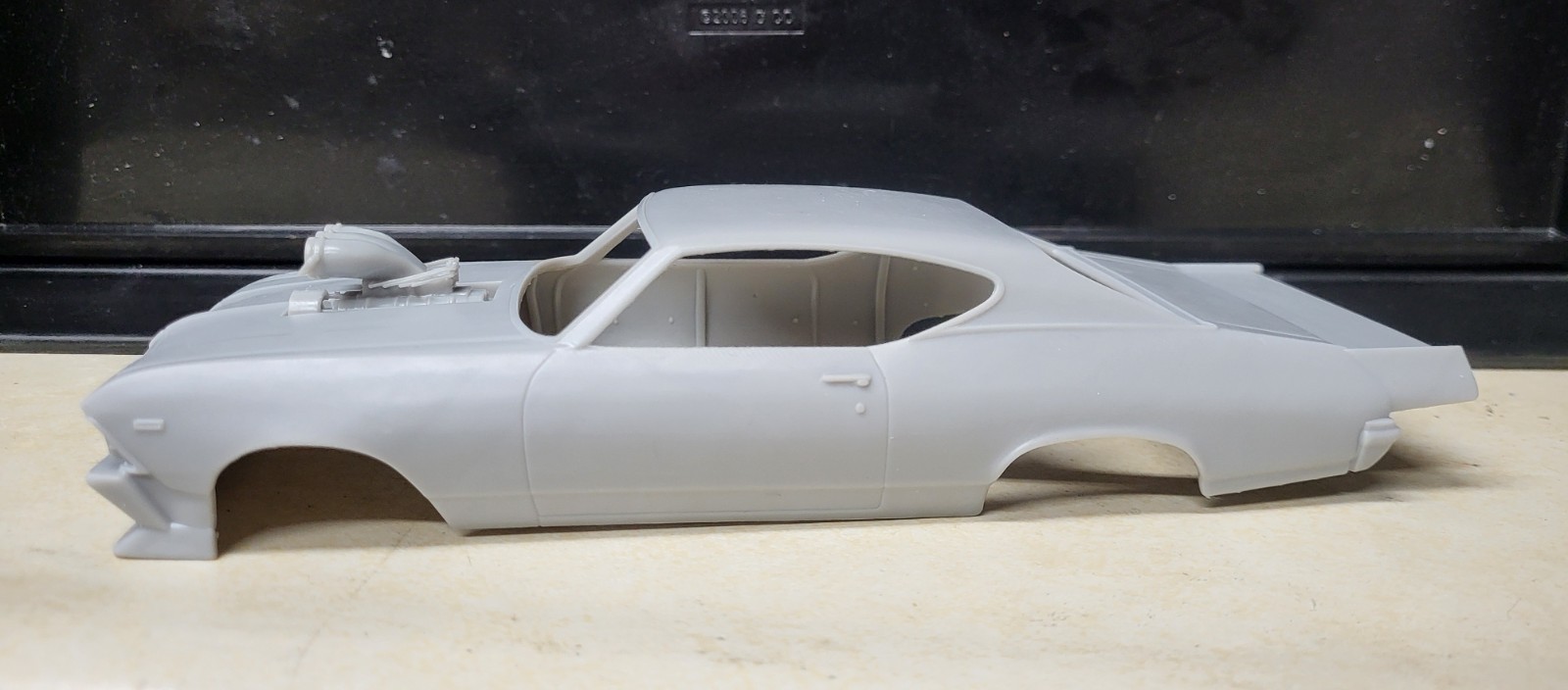 1/24 scale resin 3d printed Outlaw Blown Chevy Chevelle drag body slot car