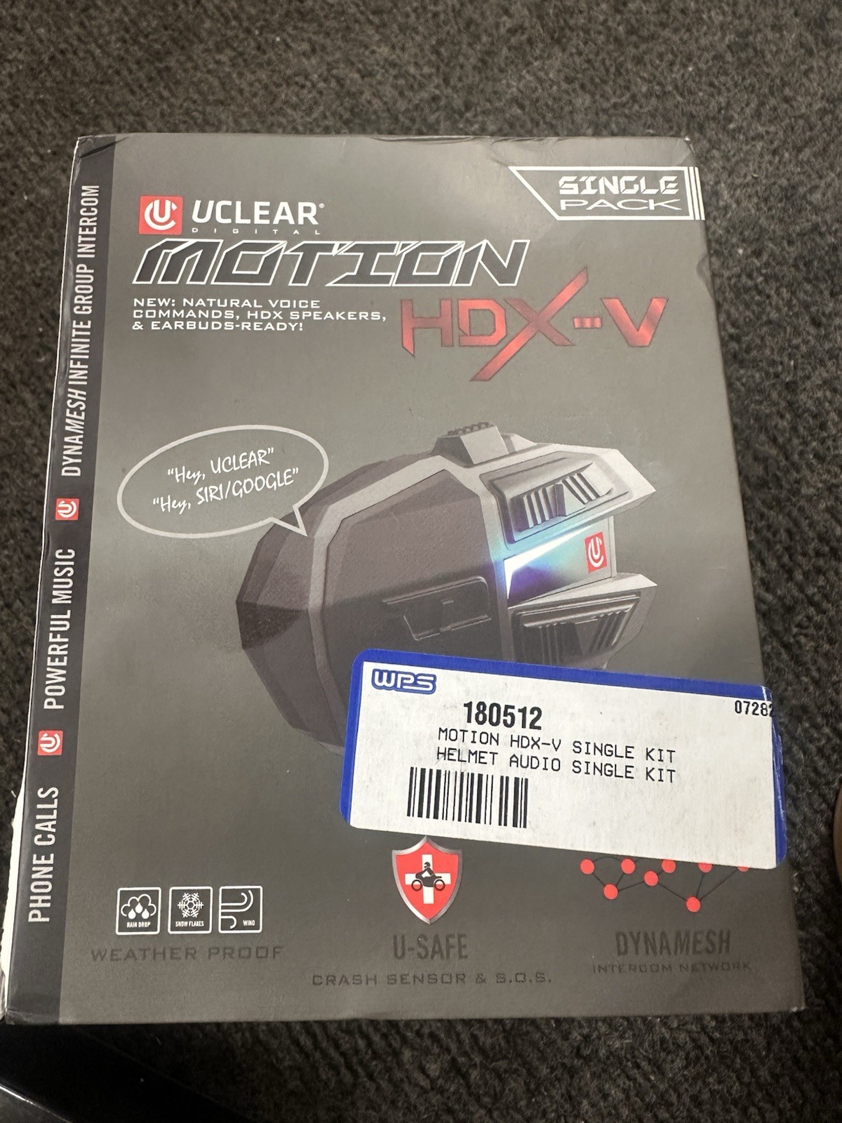 Uclear Digital NEW Motion HDX-V Bluetooth Helmet Audio System – Single Kit