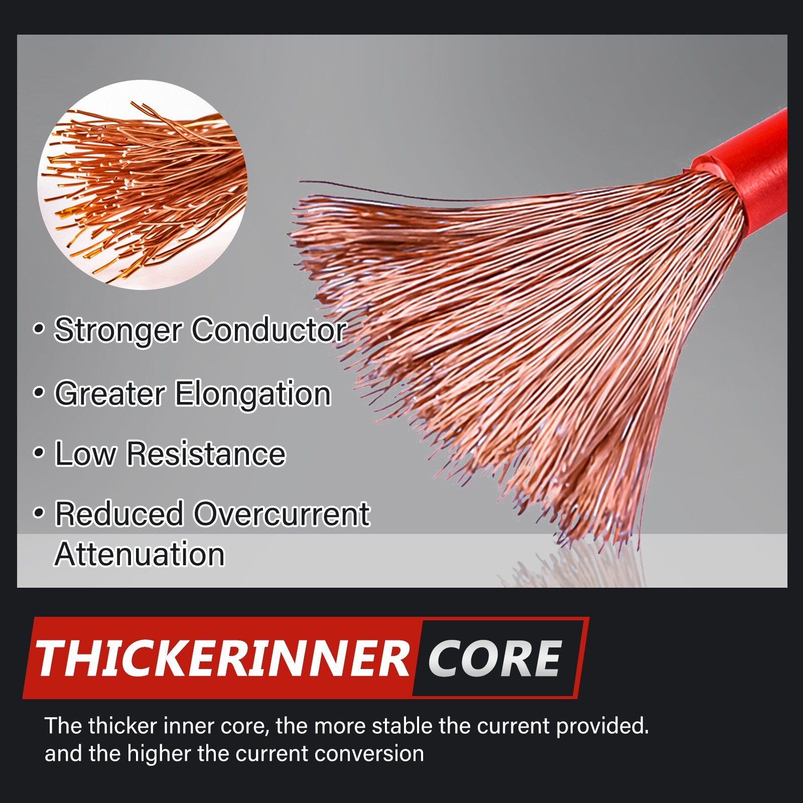 Auto Jumper Cables 1 Gauge 3000AMP 20Ft , Automotive Booster Cables for Car Van