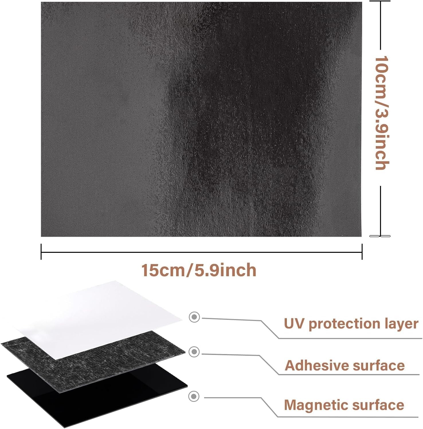 New Magnetic Adhesive Sheets - Self-Adhesive Magnetic Paper Magnet Sheet, 10PSC