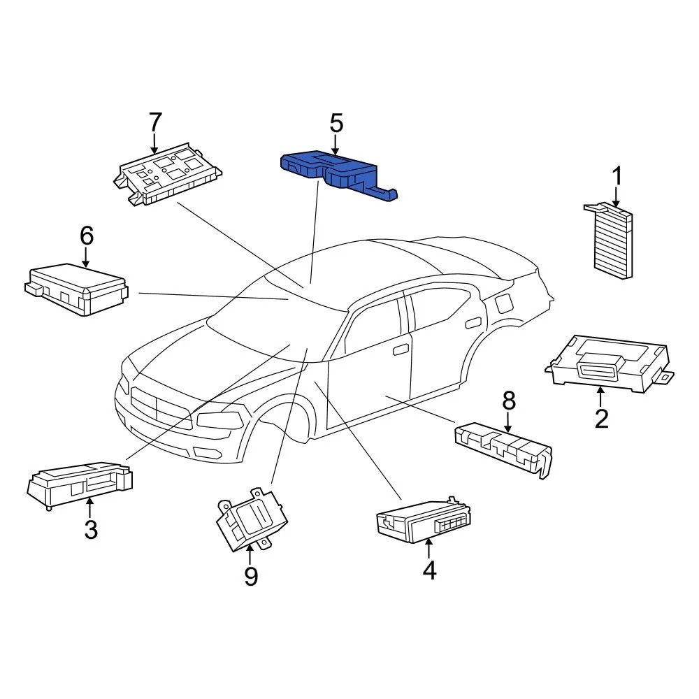 Dodge 68525724AB Body Control Module