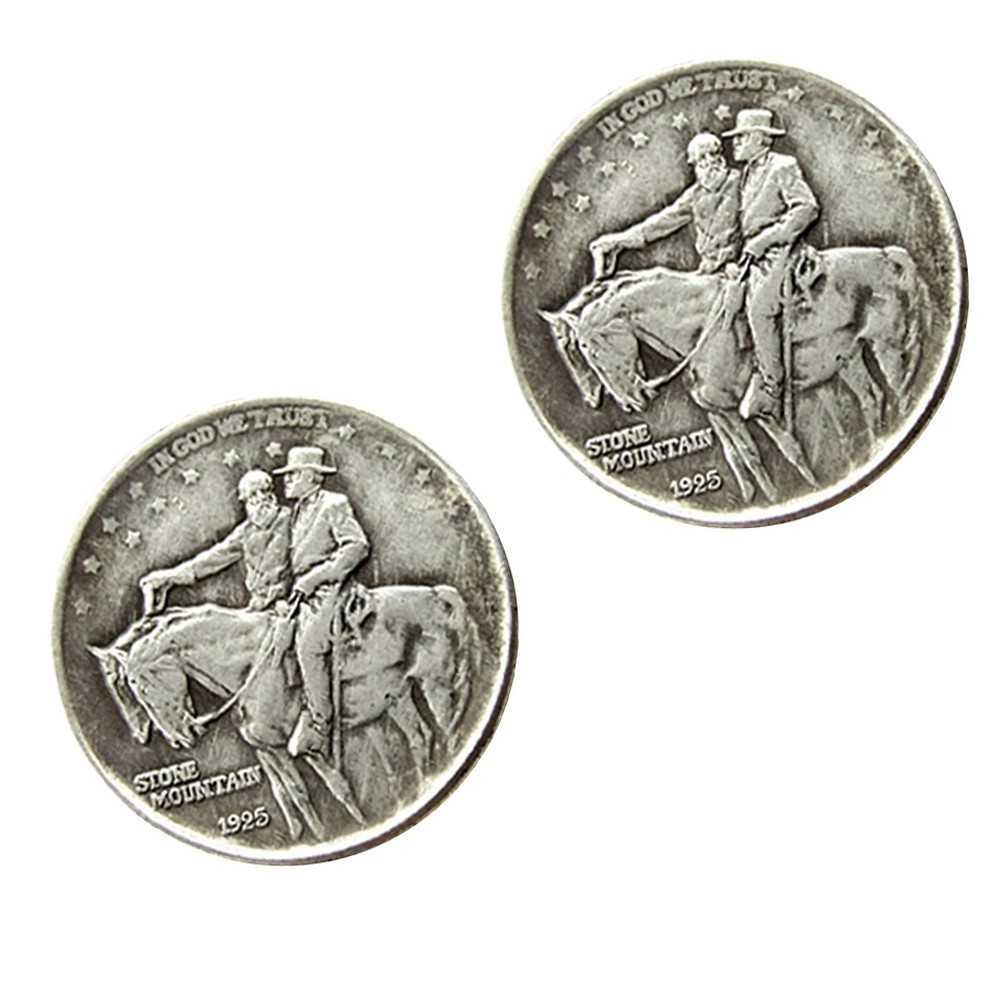 4PCS 1925 Stone Mountain Silver Half Dollar Classic Commemorative Coin