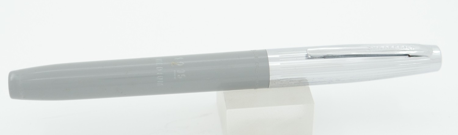 Sheaffer Skripsert Grey w/Chrome Cap Fountain Pen - M Nib - 1962 - NEW, Unused
