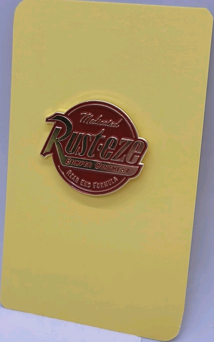 Rusteze Medicated Bumper Ointment Logo Round Enamel Pin – Rear End Formula Cars