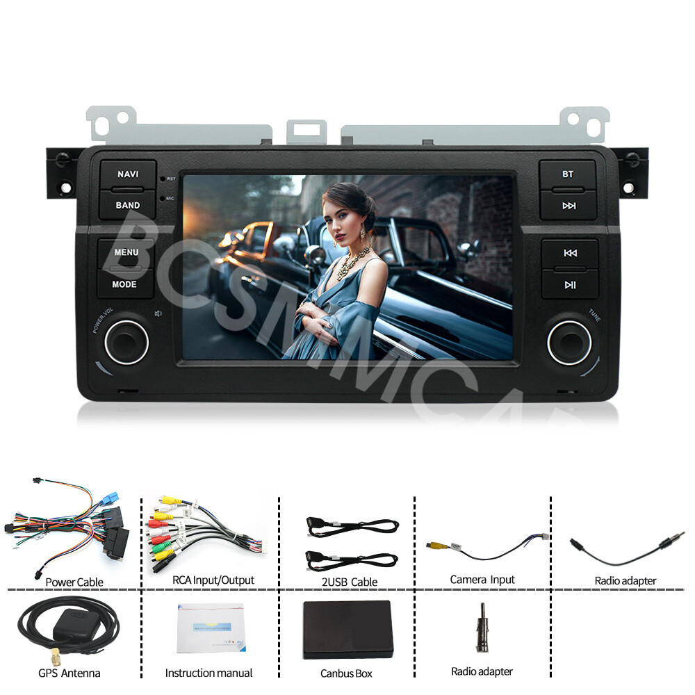 Fit For BMW E46 2-door Coupe 1999-2006 2DIN Car Stereo Radio Player Head Unit FM
