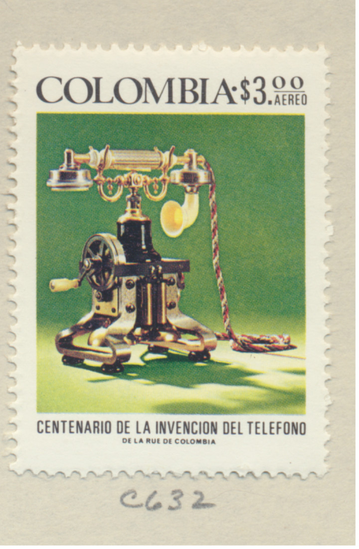 Colombia Stamp Scott #C632, Unused, No Gum