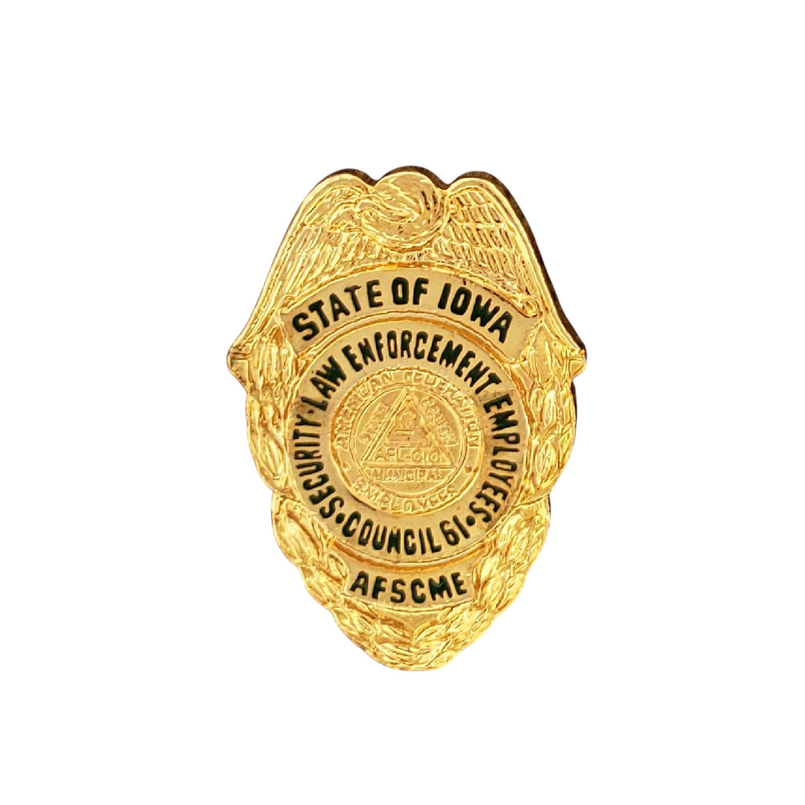 AFSCME Iowa Security Law Enforcement Employees Council 61 Lapel Pin