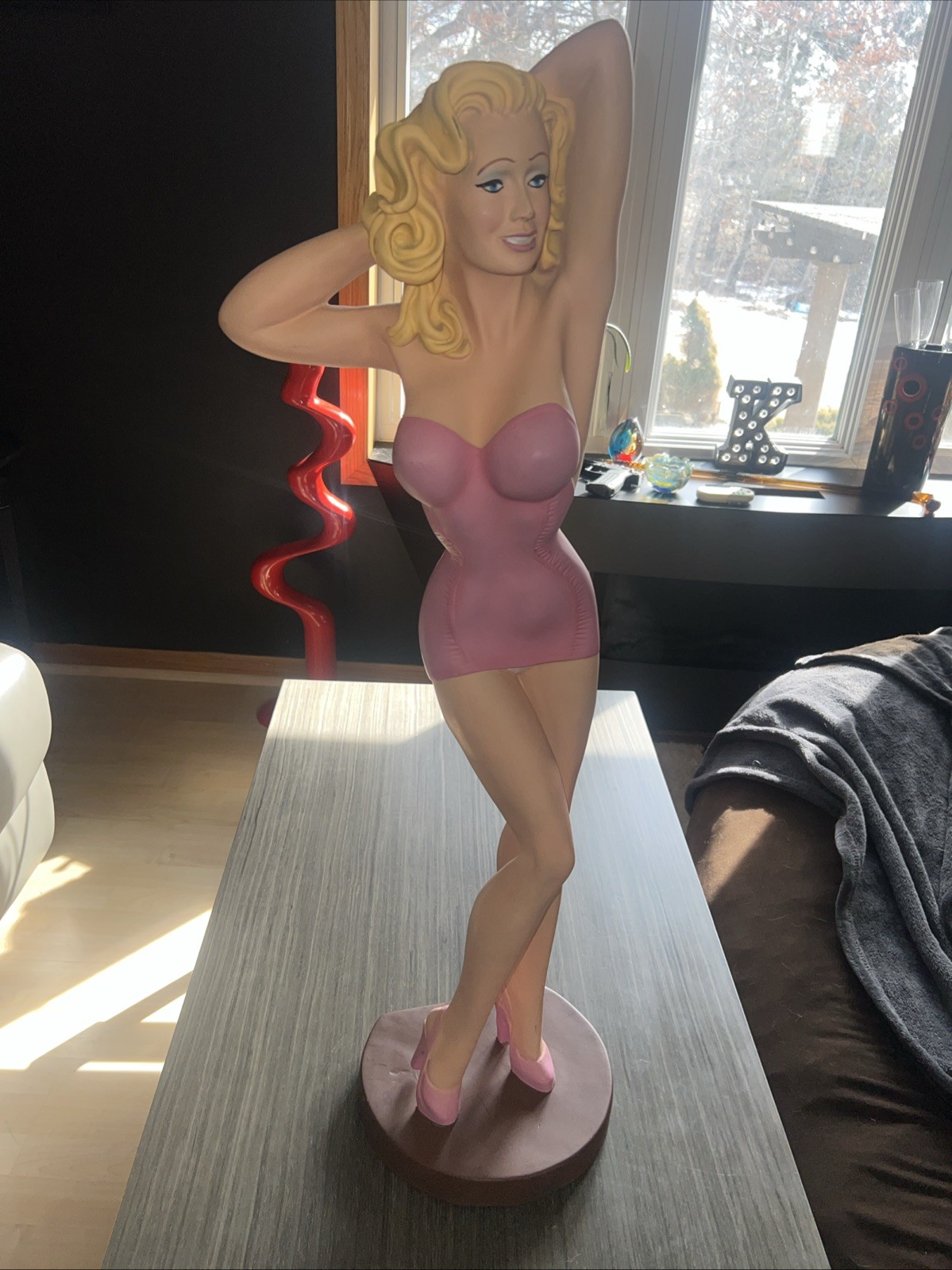 RARE JANTZEN SWIMSUIT Woman SEXY Swimwear Counter Statue Display NICE BEAUTY