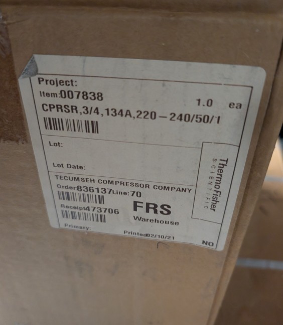 Tecumseh AJA4492 Compressor Refrigeration Compressor