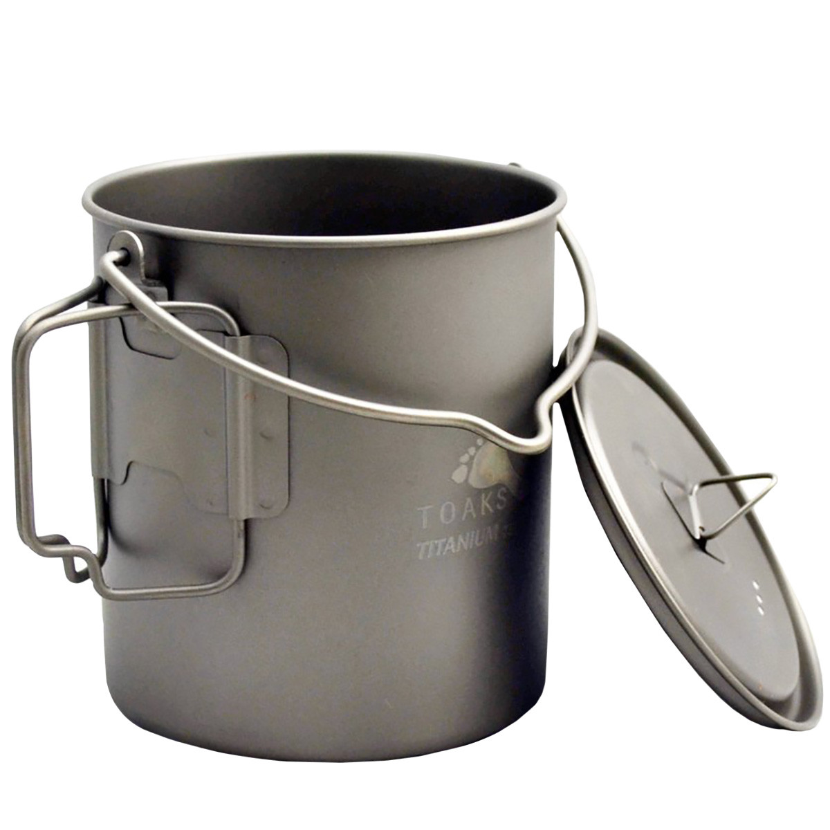 TOAKS Titanium 750ml Pot with Bail Handle POT-750-BH - Outdoor Camping Cup Bowl