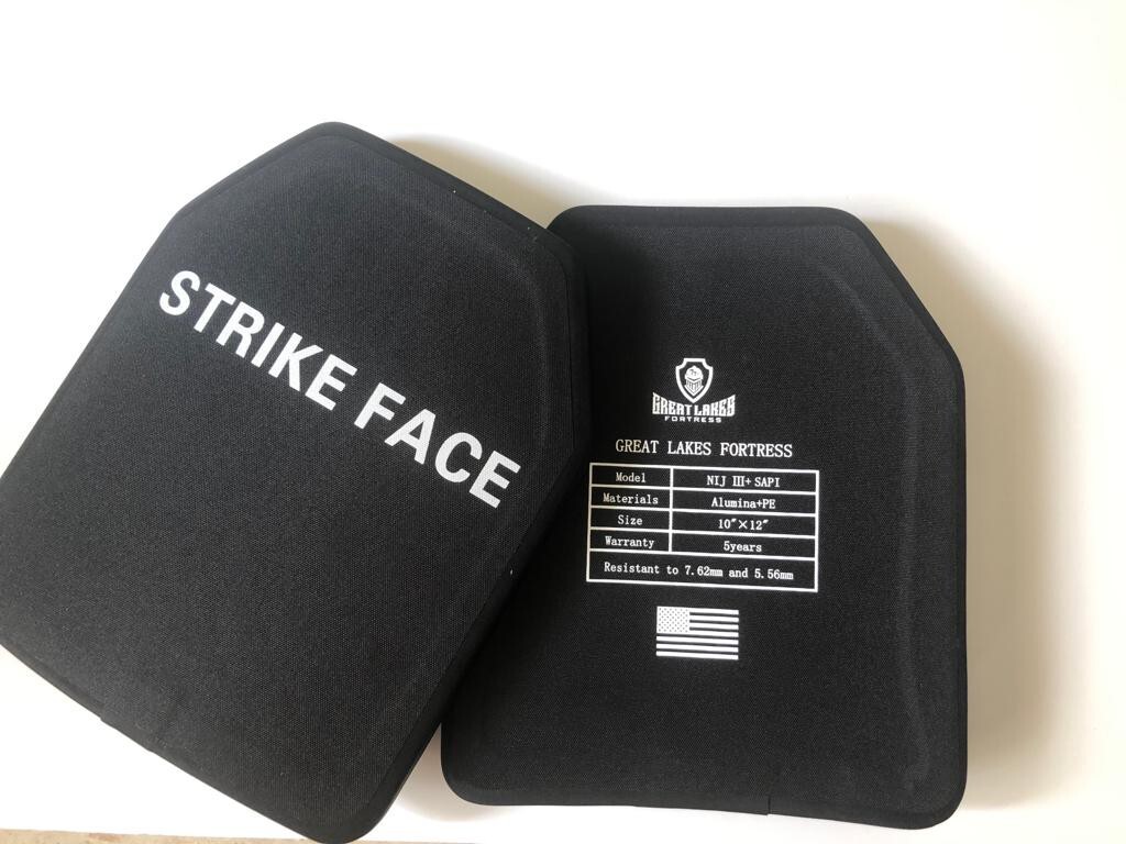 NIJ Level 3+ 10"X12" Stand-Alone 2 Ceramic tactical Armor Plate, Multi-shot