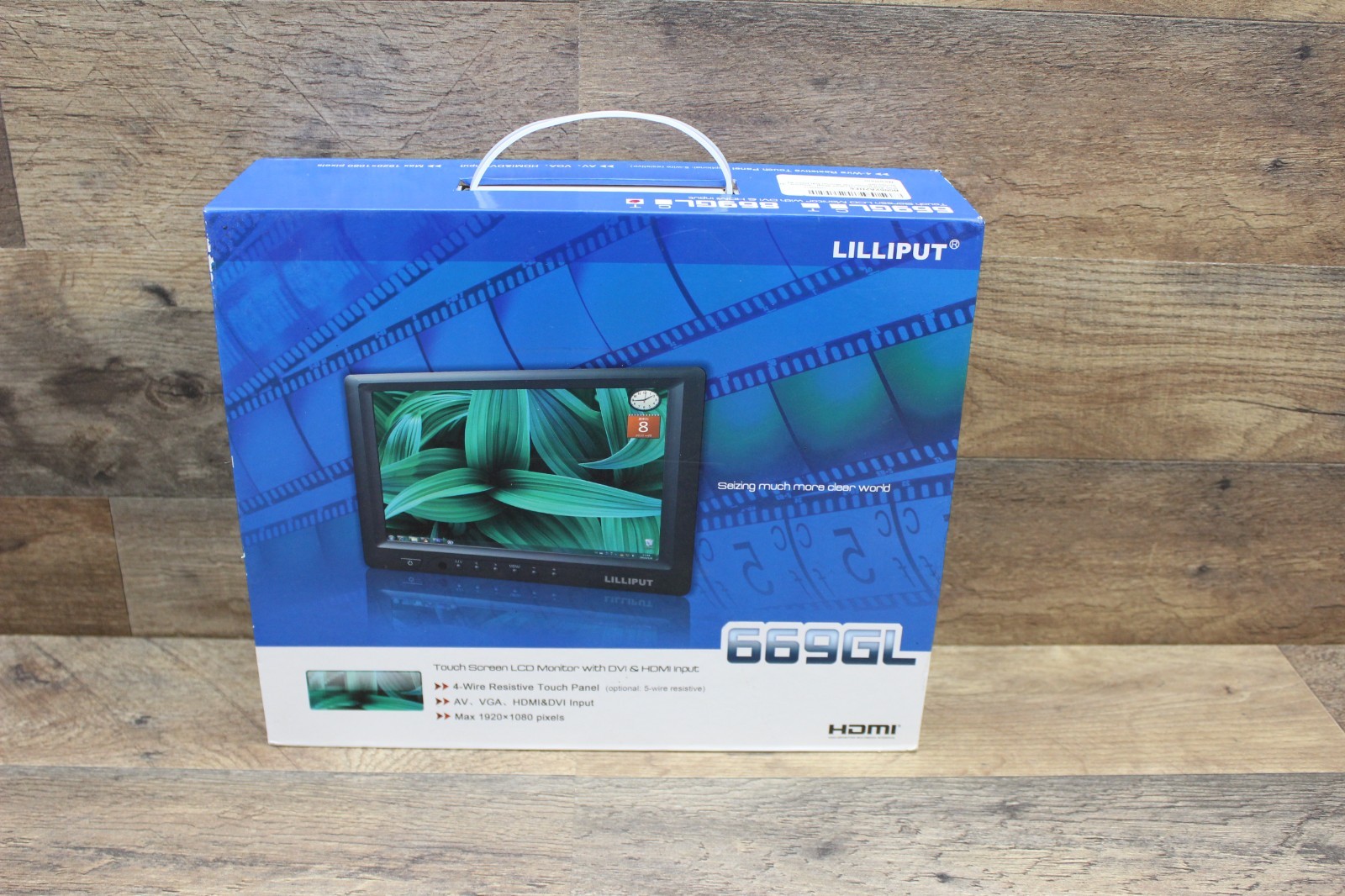 Used Lilliput 869GL 8" Touch Screen Monitor VGA HDMI Inputs for Auto / Car / PC