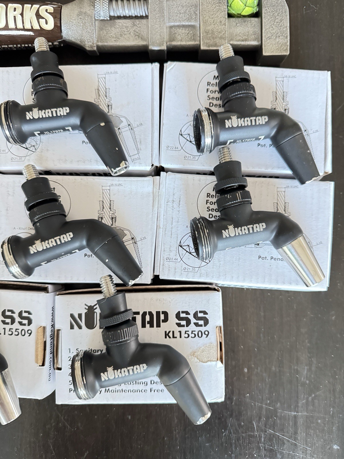 (8) NukaTap Stainless Steel Beer Faucet | Matte Black