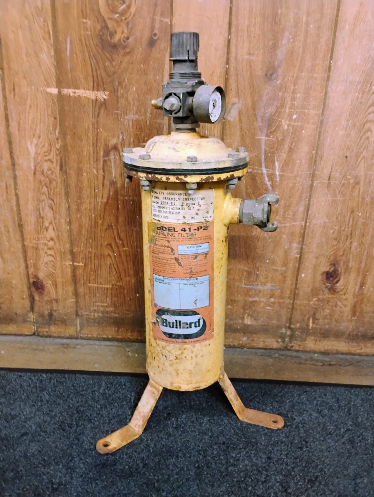 Sandblasting Hood Kit w/ Air Supply Hose & Bullard Air Filter Regulator