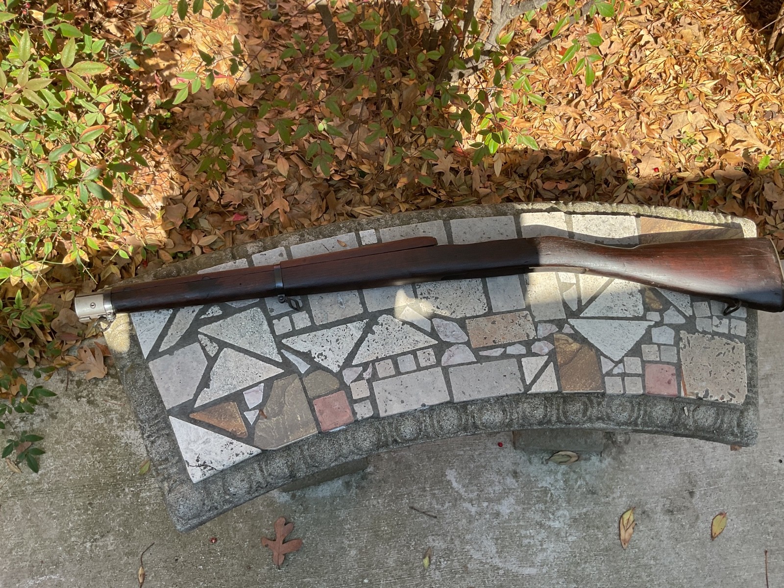 Remington 1903A3 stock, handguard, hardware as shown. Cartouches