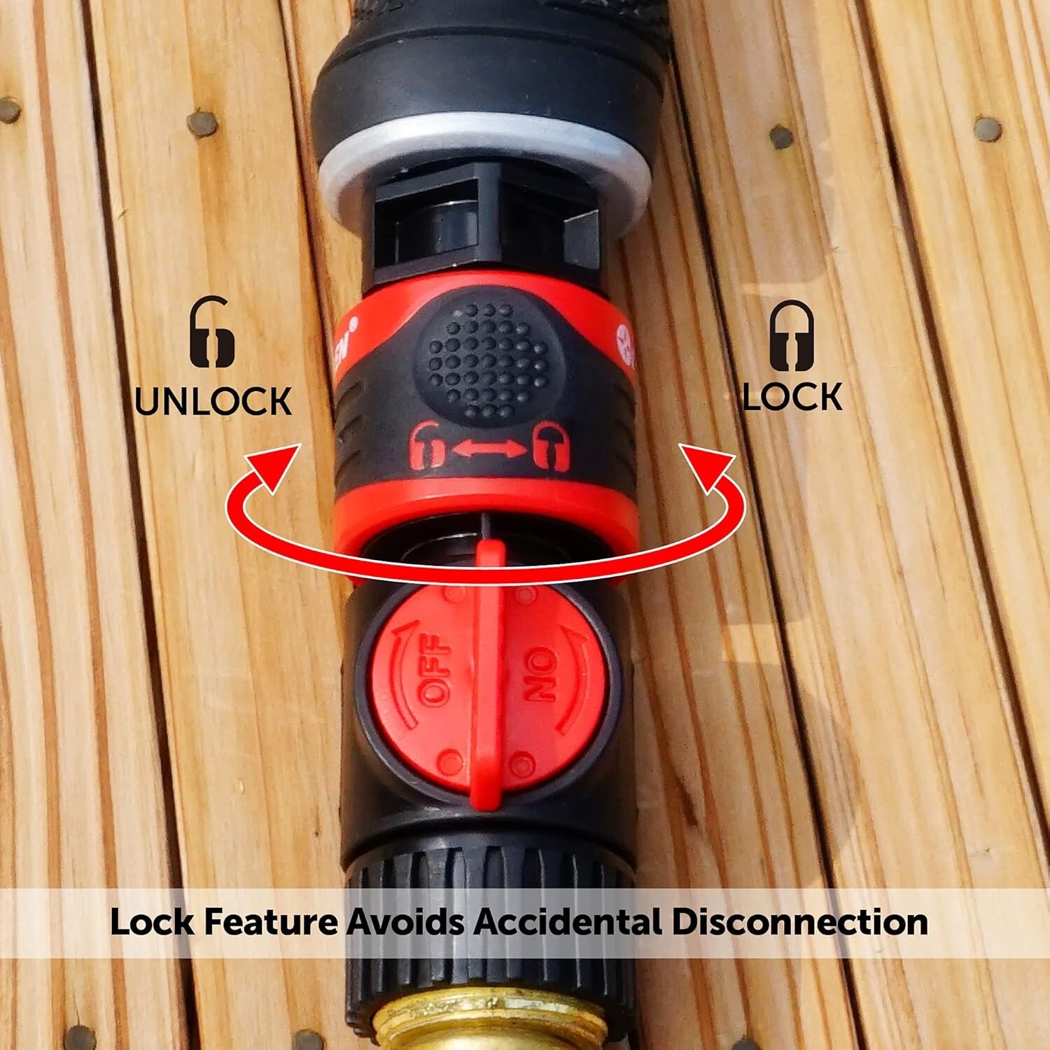 Kit de conexión rápida con válvula de cierre y bloqueo de agua, adaptadores y ac