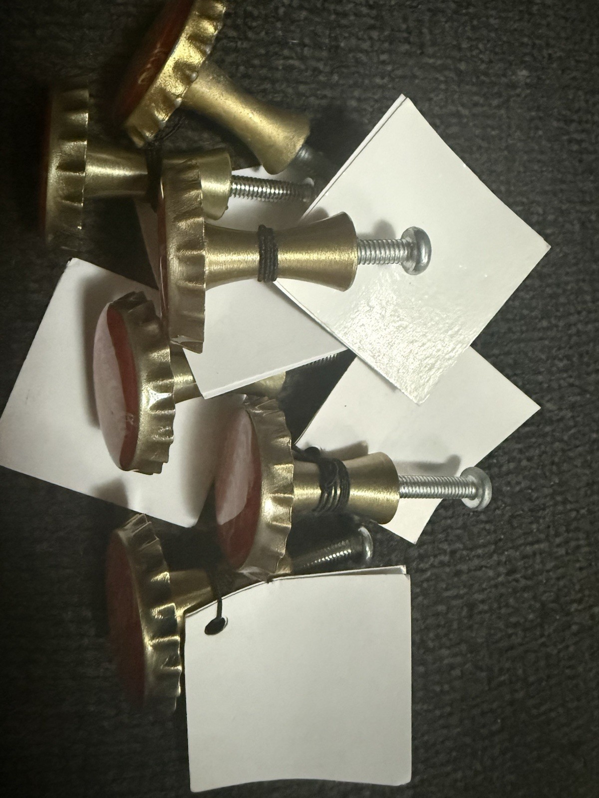 6qty - Retro Coke Bottle Cap Drawer Pull Knob Coca Cola - FREE SHIPPING