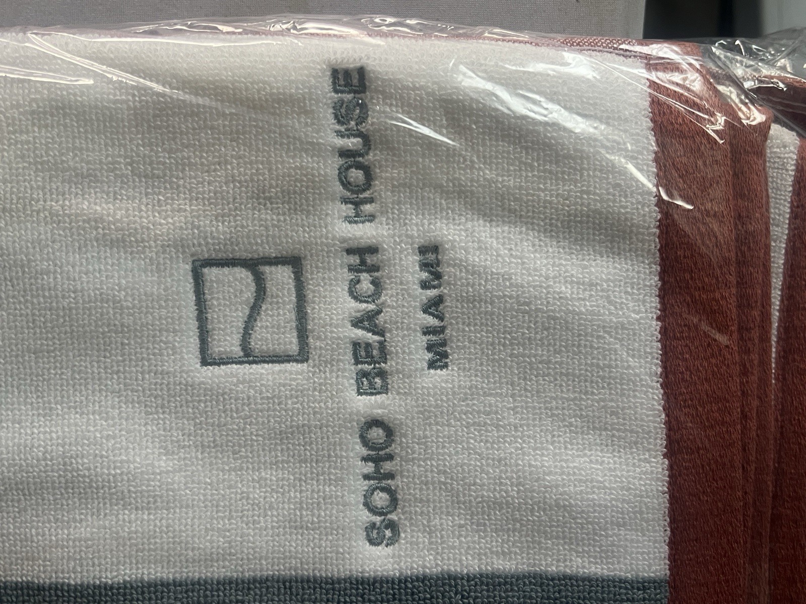 Soho Home House Pool Towel ,Miami Mo Cotton For Beach , Picnic Or Pool Day