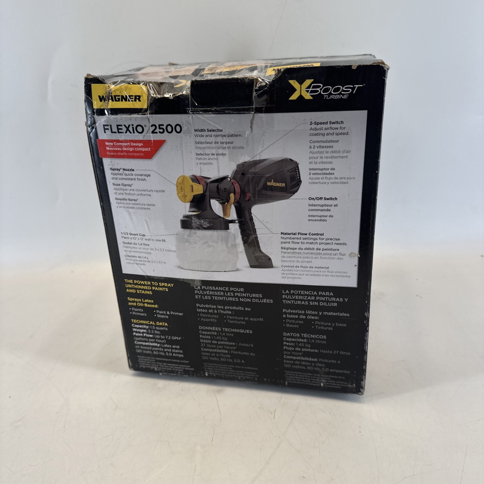 Wagner Flexio 2500 Electric Handheld HVLP Sprayer Model 2409509 Used & Tested