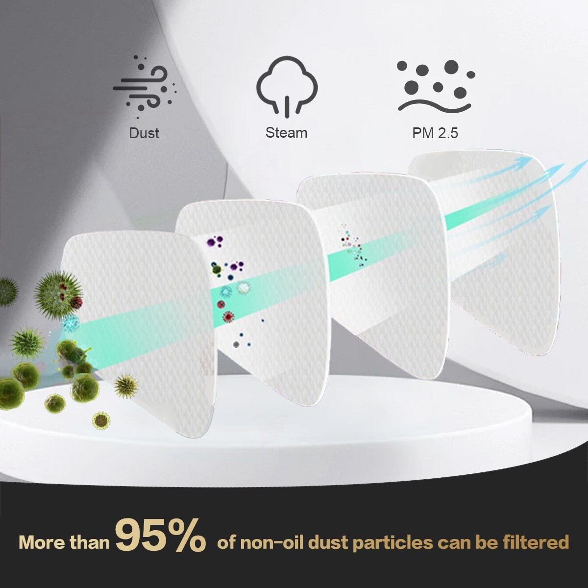 30pcs 5N11 Cotton Filter for 3M 6200 6800 6900 7502 Half Full Face Respirator