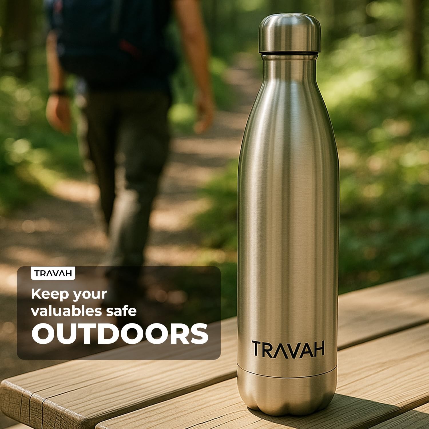 Diversion Safe Water Bottle Can Hidden Bottom for Valuables 17ounce Liquid