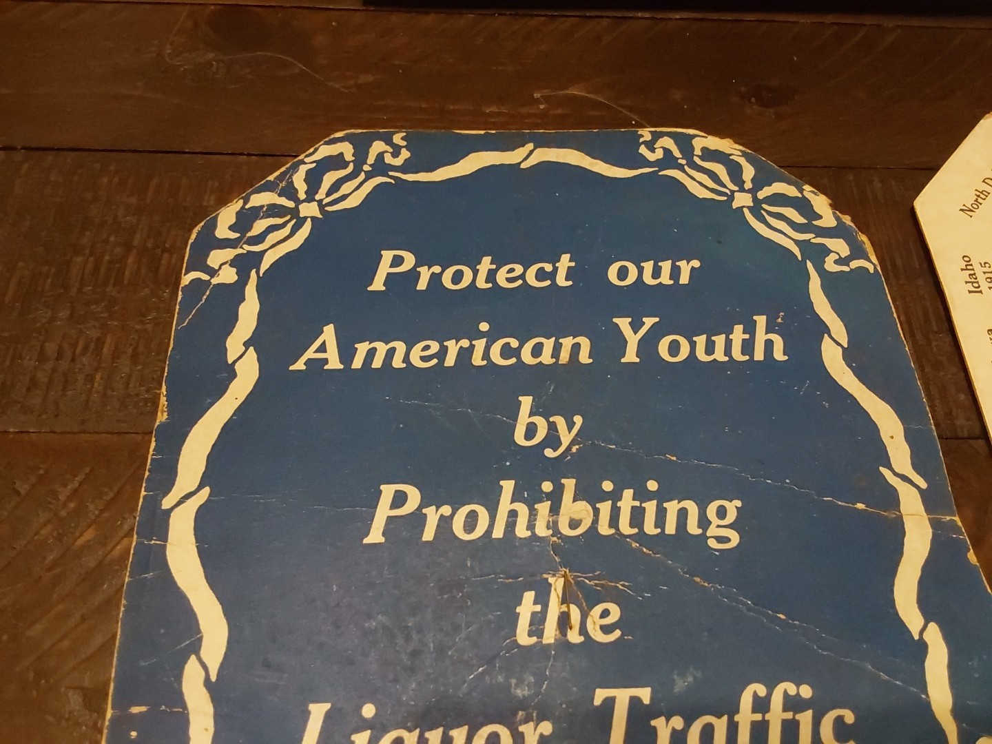 1916 2 Hand Fans WCTU Prohibition Anti Liquor "The World Is Going Dry"