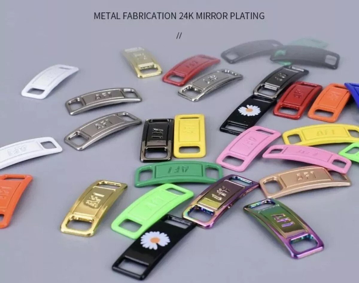 Nike AF1 Replacement Lace Tags Lace Locks Shoe badge Air Force Ones Dubraes ⚡️