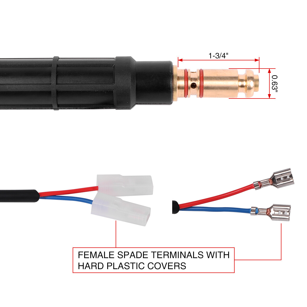 MIG Welding Gun Torch 100A 10ft Replacement for LINCOLN Magnum 100L K530-5