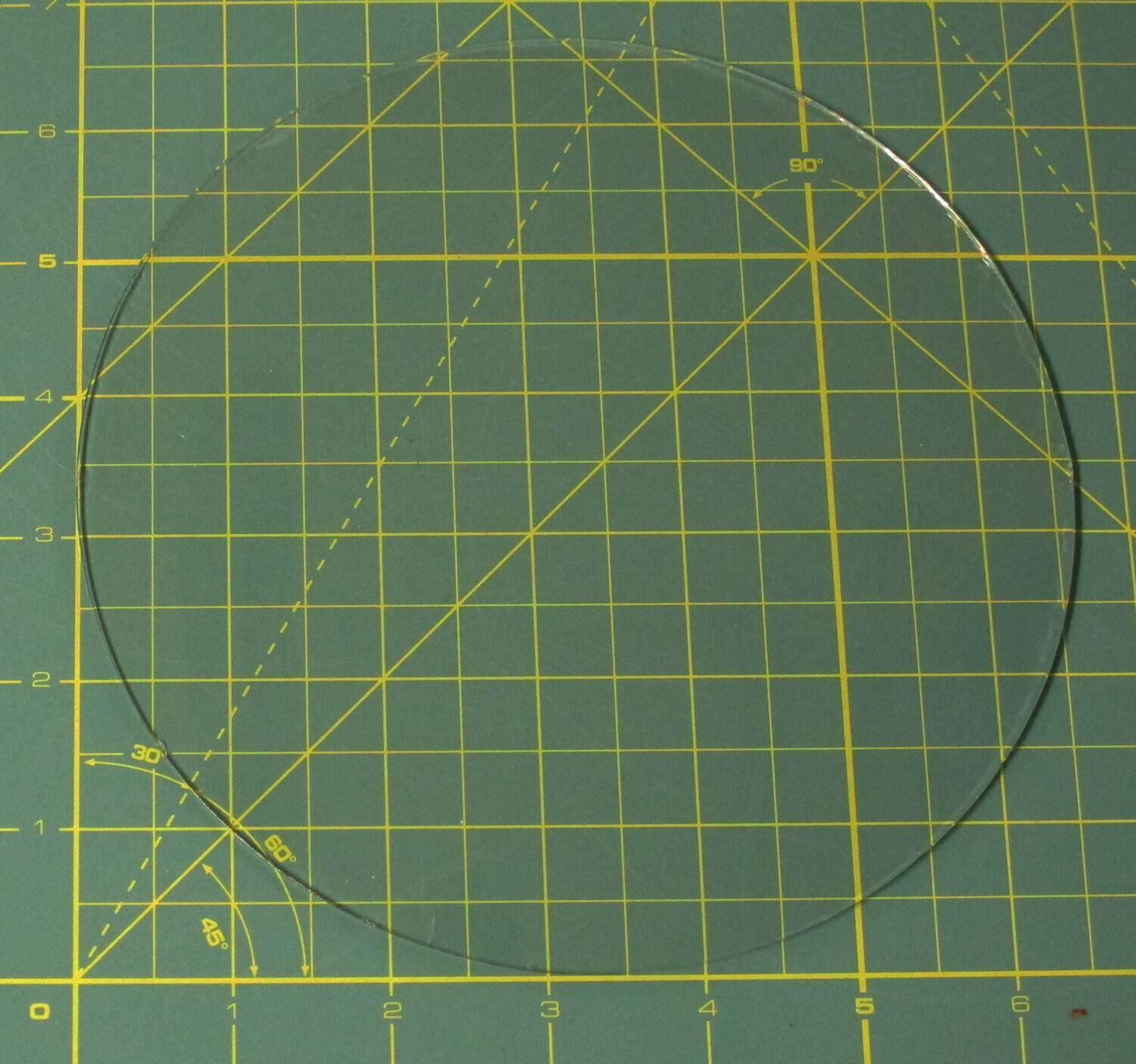 6 5/8" Convex Glass Dial Cover For Your Vintage Antique Radio / Clock Dial Face