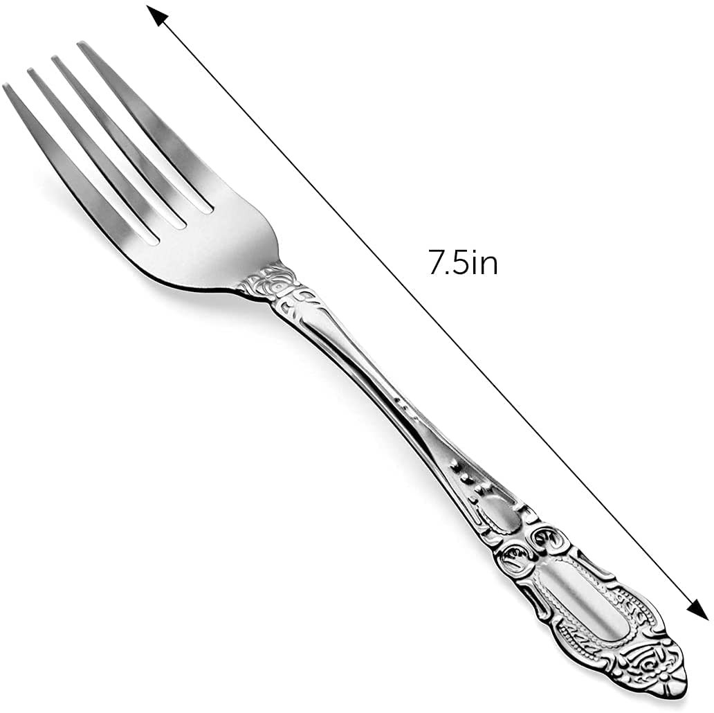 Heavy Duty Dinner Forks Stainless Steel Table Forks Flatware Set Of 12 Durable