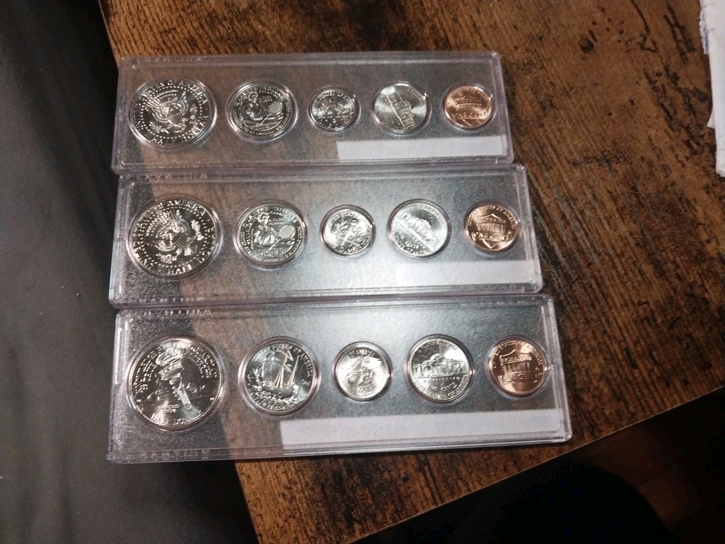 2026D AND 2025 P AND D SEMI QUINCENTENIAL COMBINED HALF/CENT 15 COINS IN HOLDERS