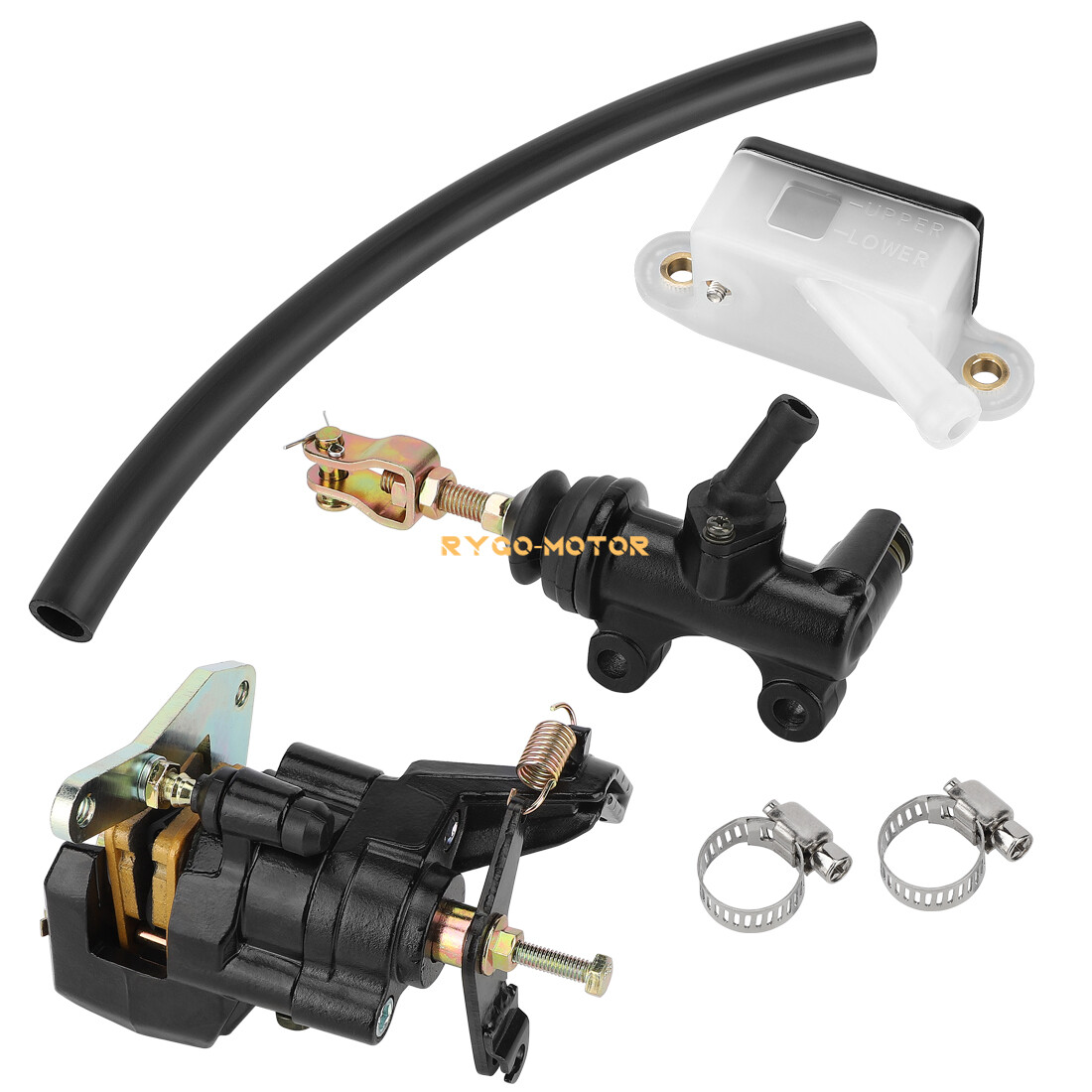 Rear Brake Caliper & Brake Master Cylinder Assy for Honda ATC200X 1983-1985 ATV