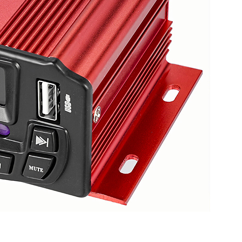 Motorcycle Audio Speaker Kits Bluetooth 4 Wheeler Stereo ATV AUX System FM Radio