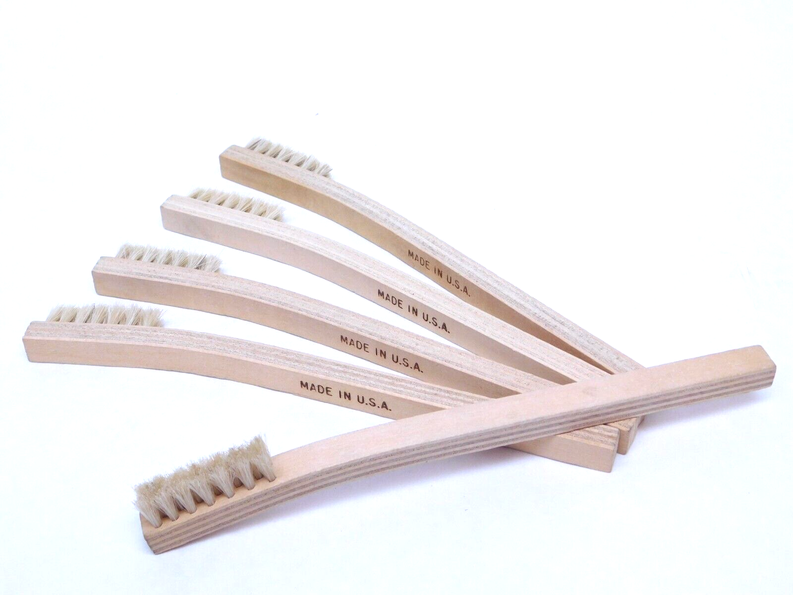 5 PACK - Gordon Brush 30HH Anti Static Wood Brush Horse Hair 3 x 7 Bristle (HR)