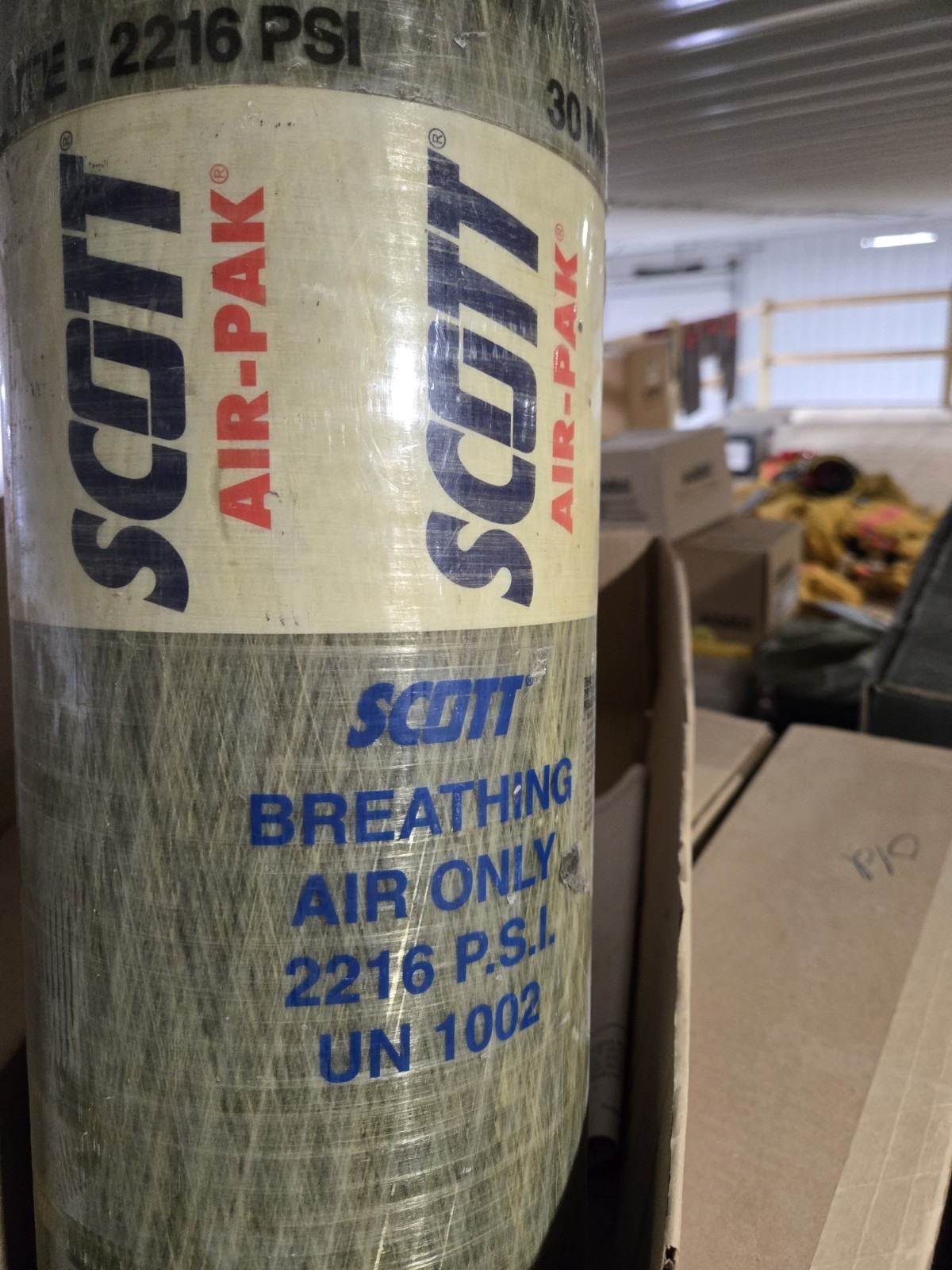 Scott Air Pack 30 min carbon spun bottle - 2216 PSI