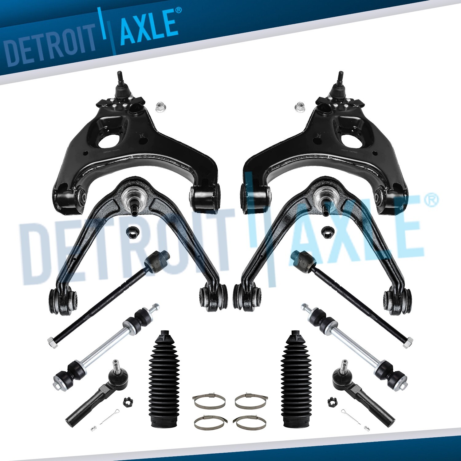 12pc Front Upper Lower Control Arm Ball Joint for 1999-2006 GMC Sierra 1500 2WD