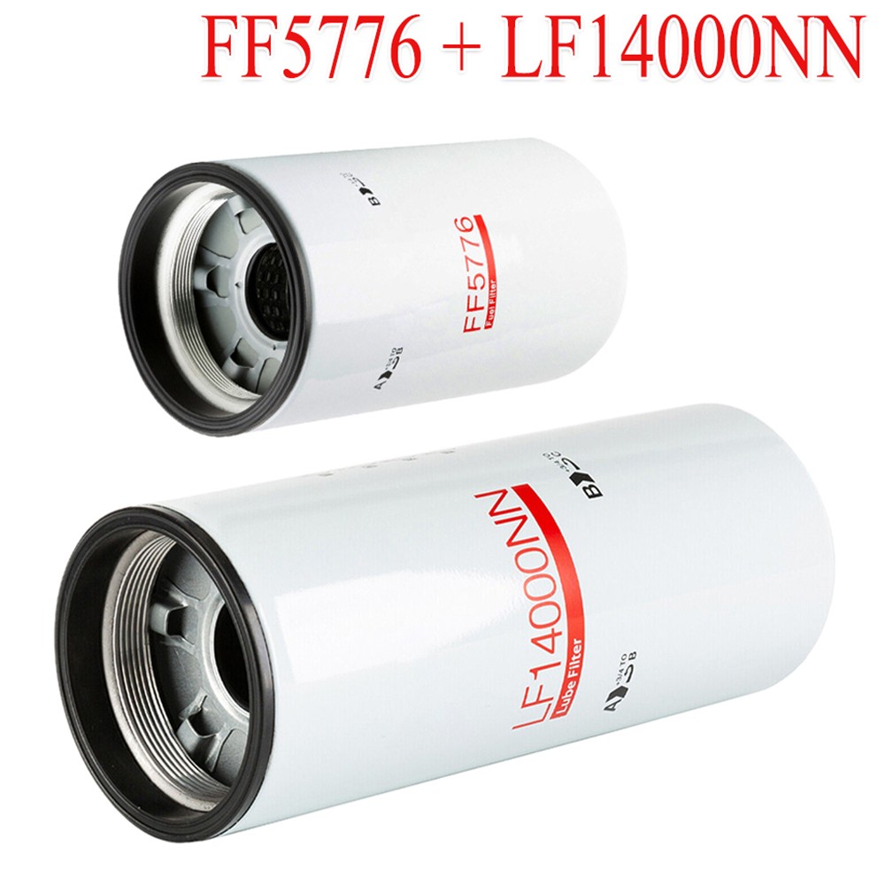 Fits CUMMINS ISX15 OIL CHANGE KIT LF14000NN, FF5776, 2X Filter Kit